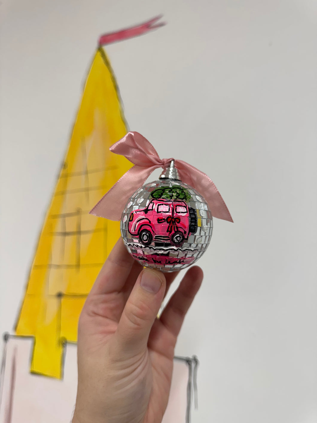 Disco Ball Hanging Bauble ‘Christmas Defender’