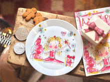 Load image into Gallery viewer, Children’s Character Plate ‘A Very Pink Christmas’
