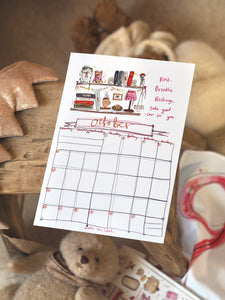 2026 A4 Quotes & Made by Leah Doodles Calendar