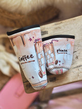 Load image into Gallery viewer, Cutie ‘Coffee Please’ Coffee Cosy Sleeve
