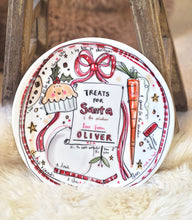 Load image into Gallery viewer, Personalised XL Luxury Christmas Ceramic Plate For Santa
