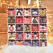 Load image into Gallery viewer, The Hand Painted Classic Christmas Wooden Advent Calendar
