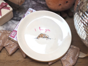 The Ceramic Croissant ‘I Love You’ Plate