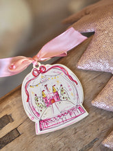 Load image into Gallery viewer, Wooden Hanging Ornament, Christmas Snow Globe

