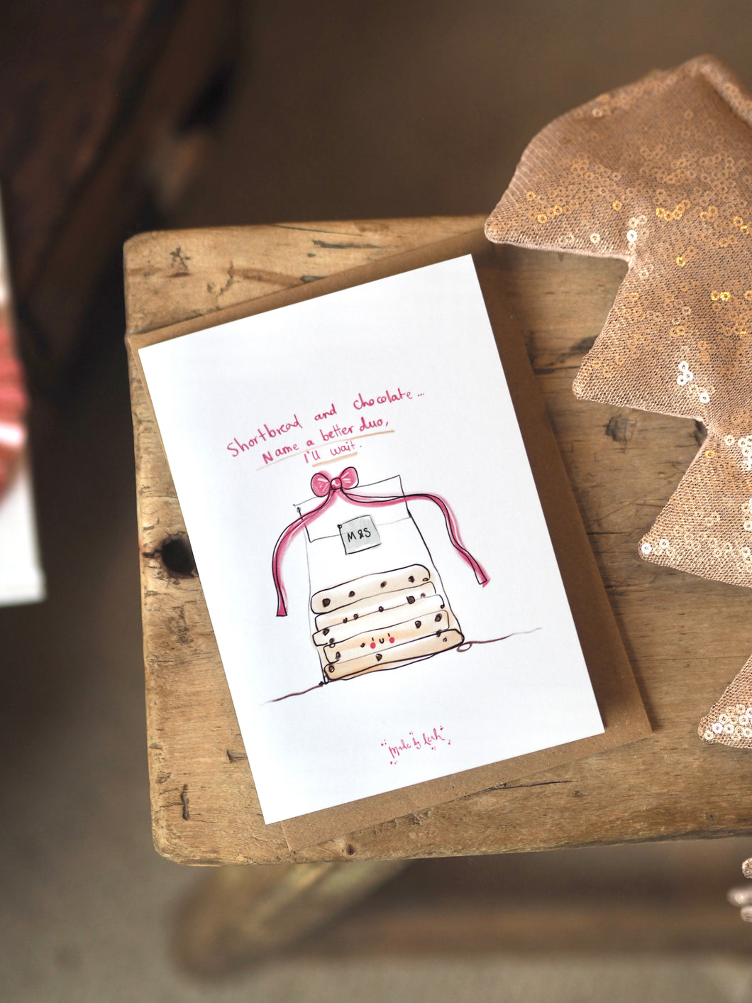 Cookie Card ‘Chocolate Shortbread’