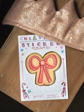 Load image into Gallery viewer, ‘Life Is A Gift’ Golden Bow Cutie Christmas Sticker
