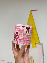 Load image into Gallery viewer, Hand Painted Little Plant Pot 4 ‘All The Bows’
