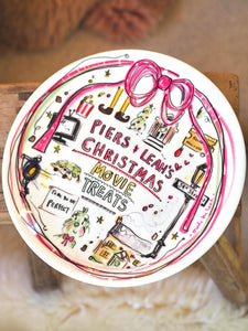 Personalised XL Luxury Christmas Movies Snack Plate