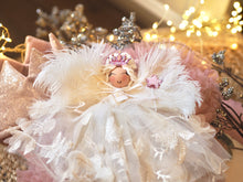 Load image into Gallery viewer, Hand Made Flossy Tree Topper Fairy
