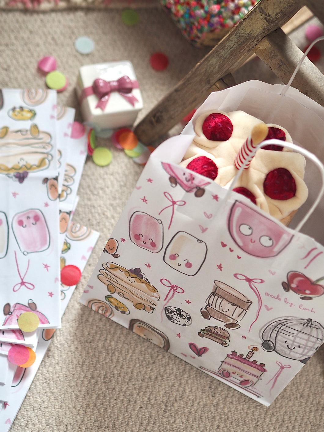 Cute Doodles Paper Gift Bag