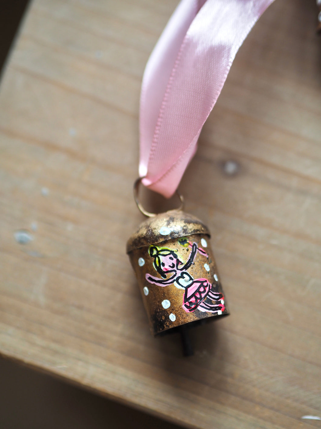 Hand Painted Dinky Brass Bell ‘Little Fairy’