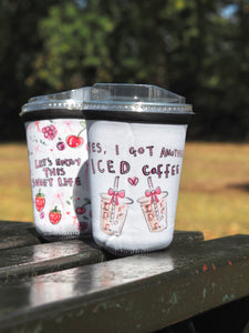 ‘Another Iced Coffee’ Coffee Cosy Sleeve