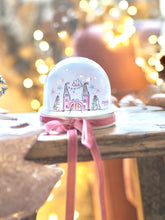 Load image into Gallery viewer, Winter Castle &amp; Velvet Ribbon Snow Globe
