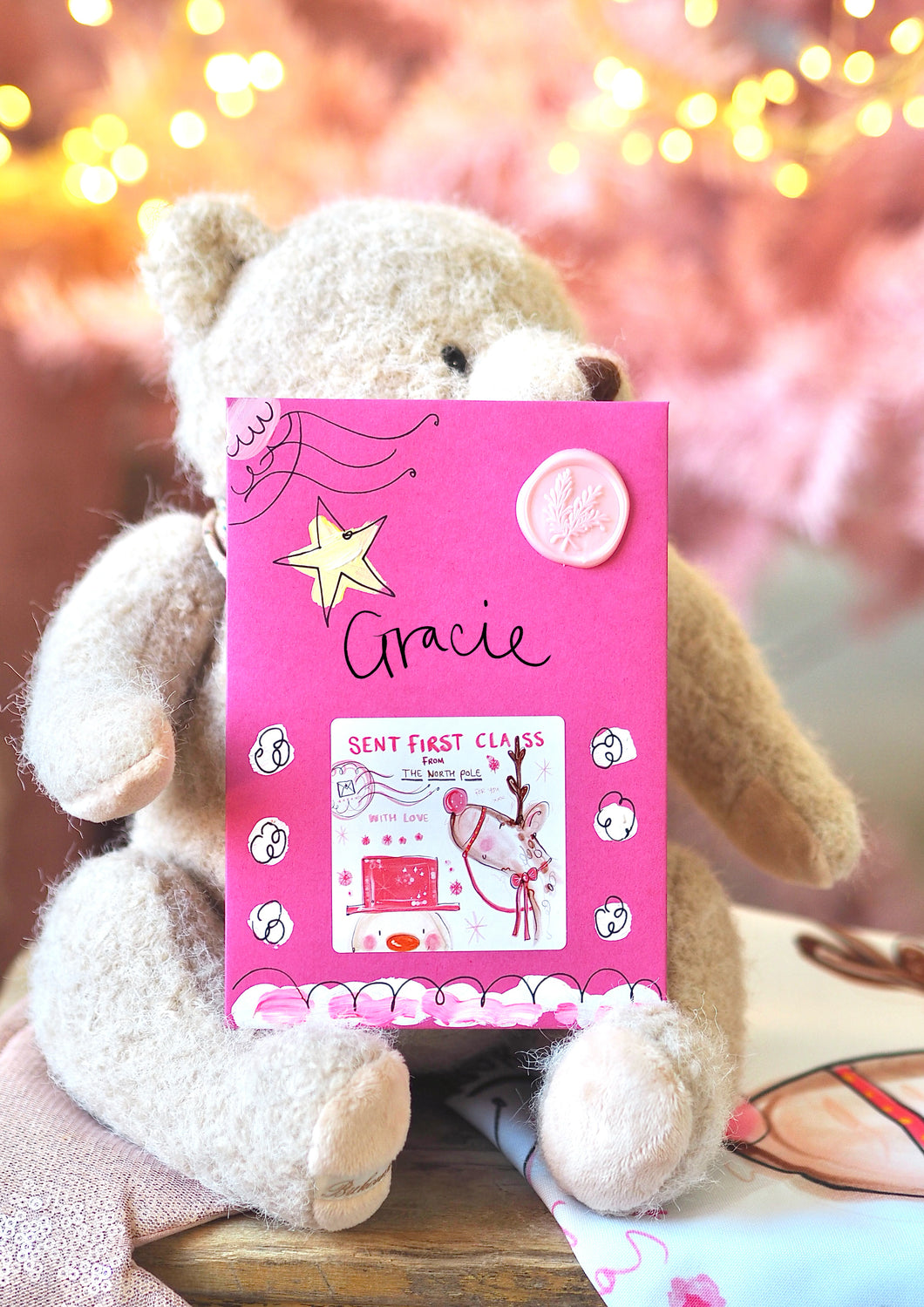 Personalised Pink Letter From Santa