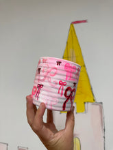 Load image into Gallery viewer, Hand Painted Little Plant Pot 4 ‘All The Bows’
