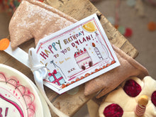 Load image into Gallery viewer, Personalised Colourful Cake Gift Tag
