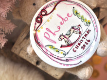 Load image into Gallery viewer, The Ceramic Personalised Rocking Horse Plate
