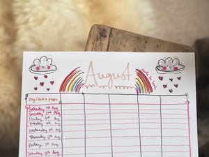 2026 A3 Family Organiser