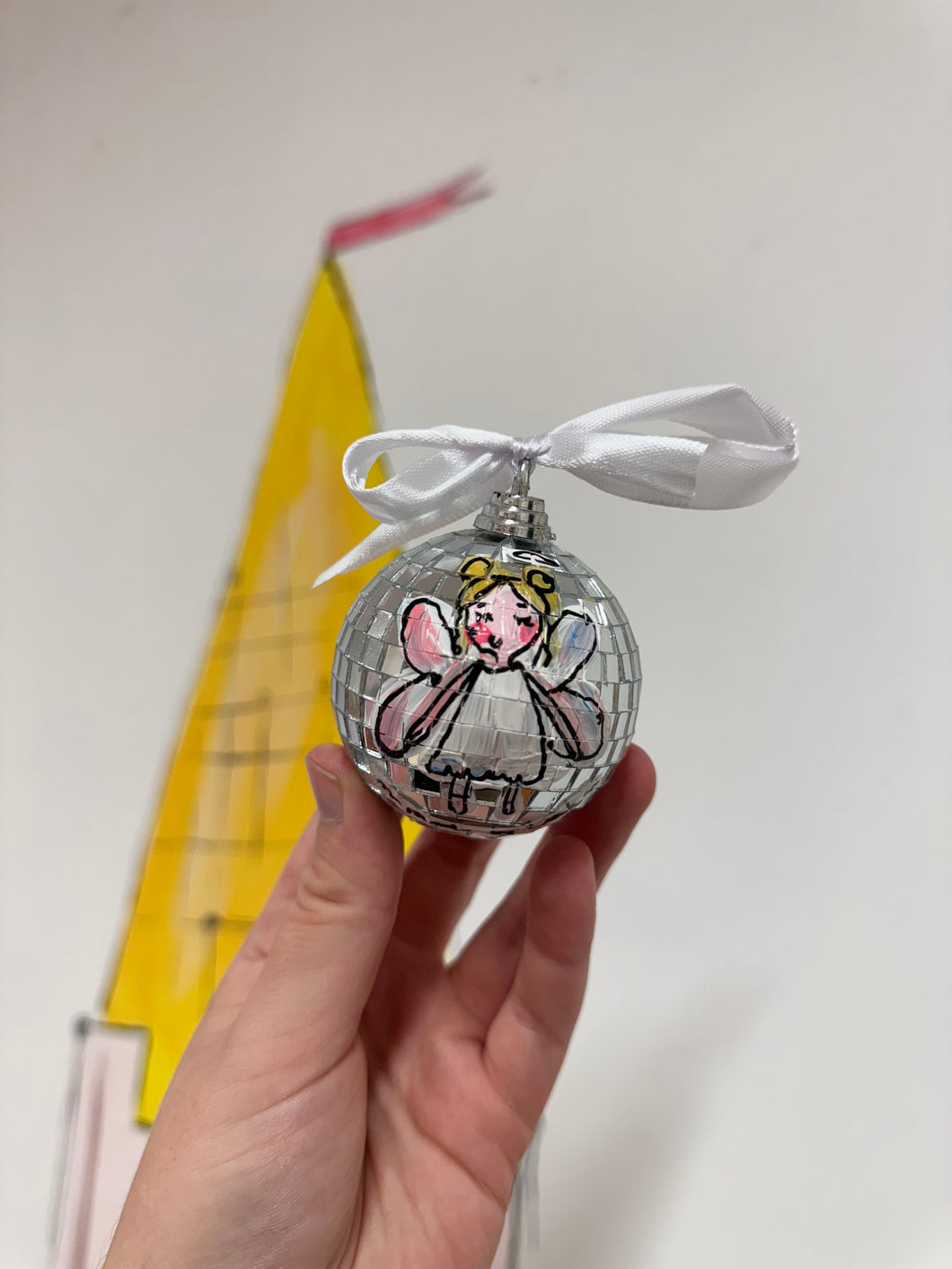 Disco Ball Hanging Bauble ‘Angel’