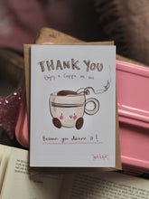 Load image into Gallery viewer, ‘Cuppa Card’ Gift Card Sleeve
