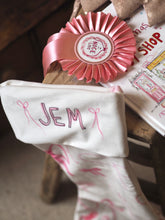 Load image into Gallery viewer, ‘All The Bows’ Velvet Stocking
