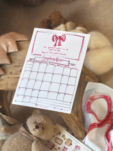 2026 A4 Quotes & Made by Leah Doodles Calendar