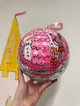 Load image into Gallery viewer, 20cm Large Christmas Disco Ball ‘Pink Christmas’
