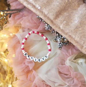 Candy Cane ‘Believe’ Children's Bracelet