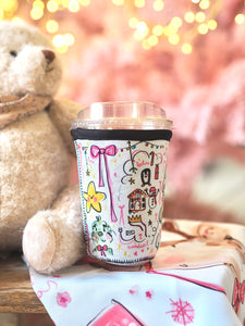 ‘Christmas Girly’ Coffee Cosy Sleeve