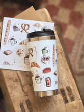 Load image into Gallery viewer, Pastries &amp; Coffee Travel Mug
