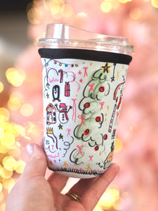 ‘Christmas Girly’ Coffee Cosy Sleeve
