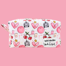 Load image into Gallery viewer, Ophi Studios x Made By Leah Collab Doodle Design Make Up Bag
