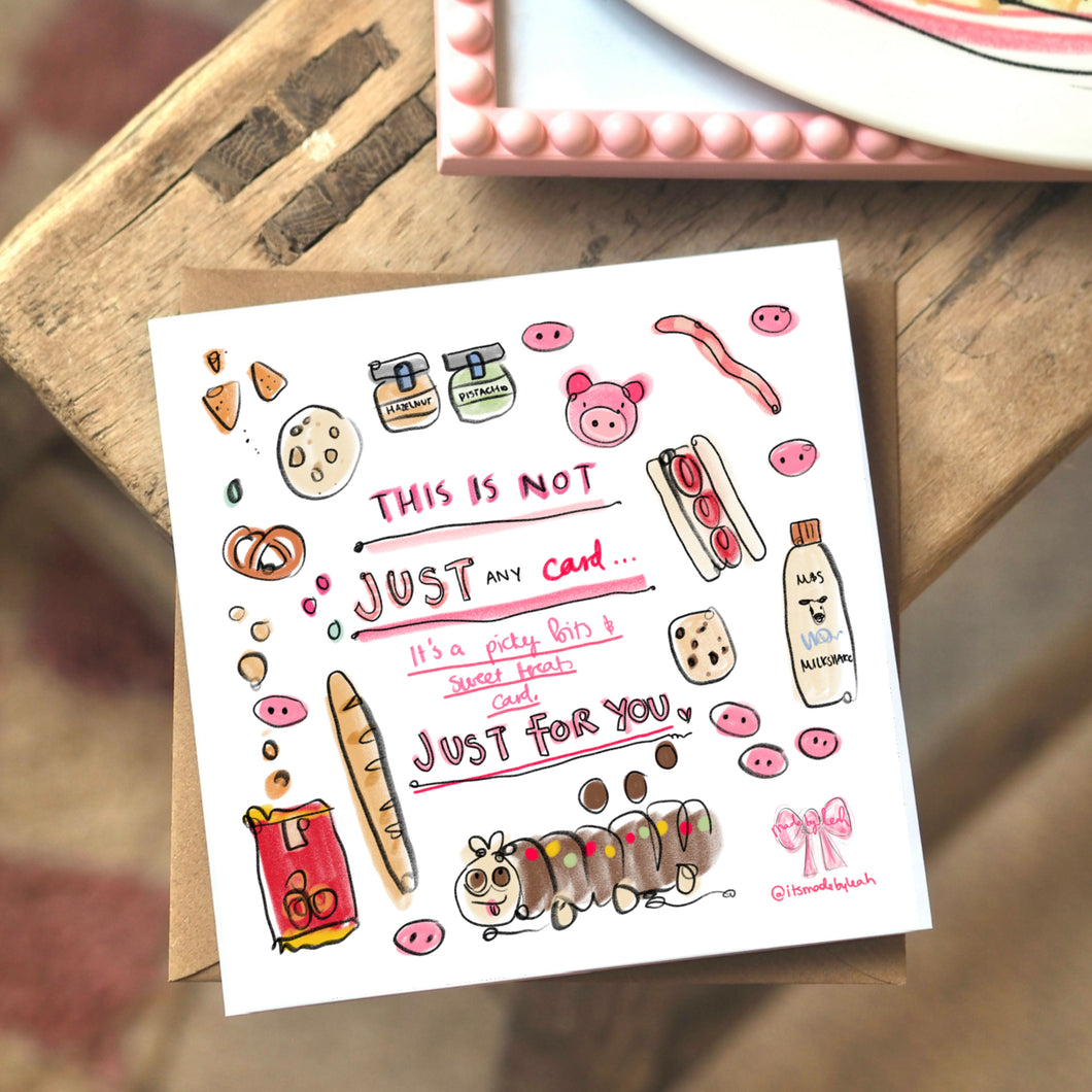 Square ‘Sweet Treats & Picky Bits’ Card