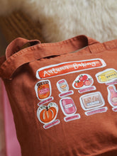 Load image into Gallery viewer, Luxury Vintage Washed Burnt Orange Tote ‘Autumn Baking’
