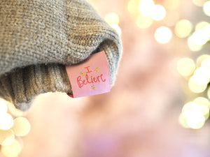‘I Believe’ Magical Sew In Tags