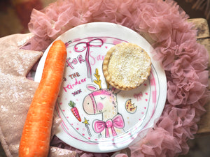 Luxury Pink Christmas Eve Ceramic Plate