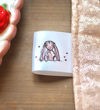 Load image into Gallery viewer, Pair of sew in fabric labels ‘So Very Loved’ x ‘Bunnies’
