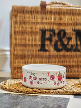 Load image into Gallery viewer, The Personalised Berries Dog Bowl
