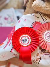Load image into Gallery viewer, The Personalised ‘On The Nice List’ Luxury Rosette, Red
