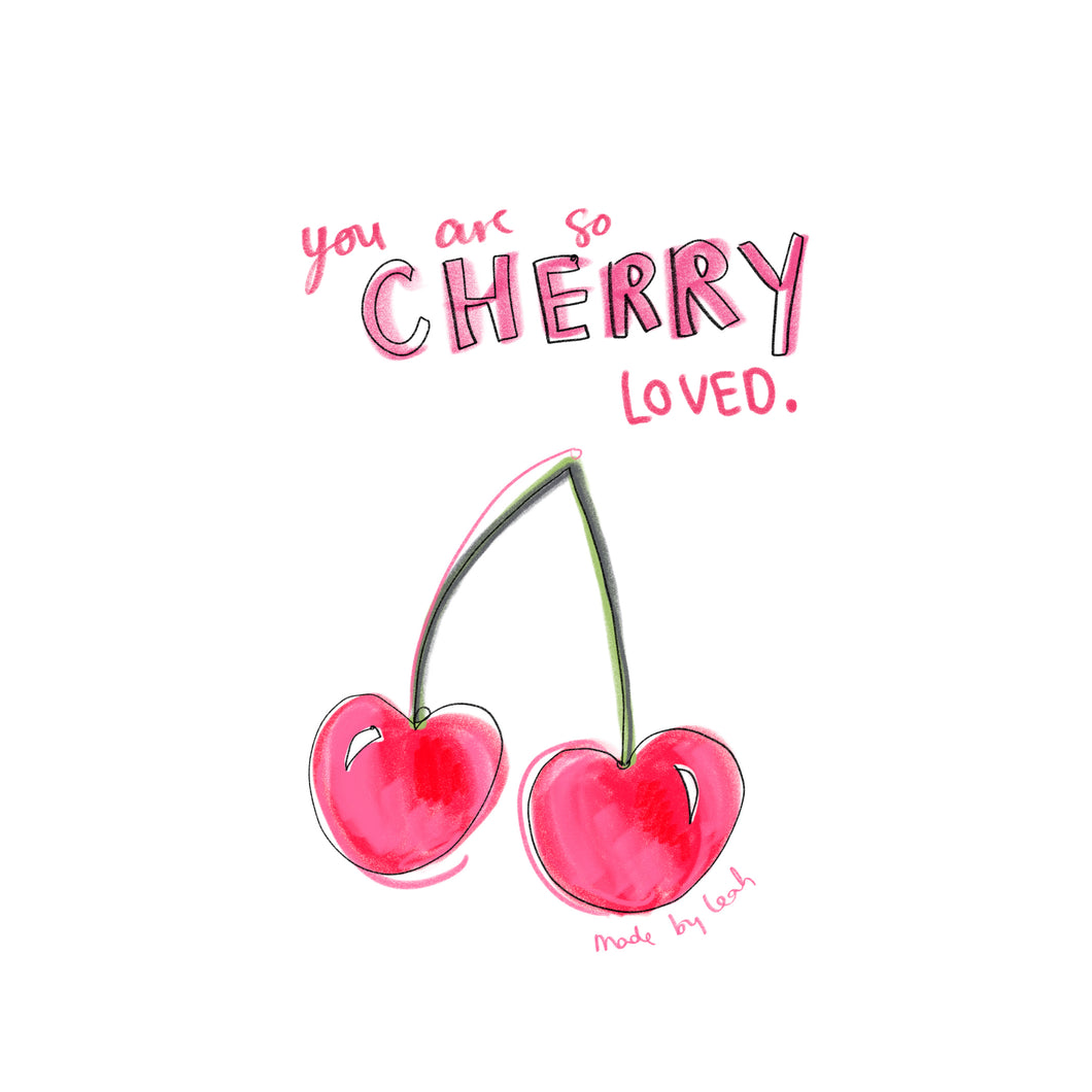 Cherry Loved Art Print