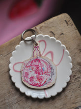 Load image into Gallery viewer, Wooden ‘Disco Ball’ Keyring
