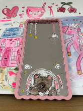 Load image into Gallery viewer, The Daily Mirror 4 (Large Wavy Pink) “Cosy Bear”
