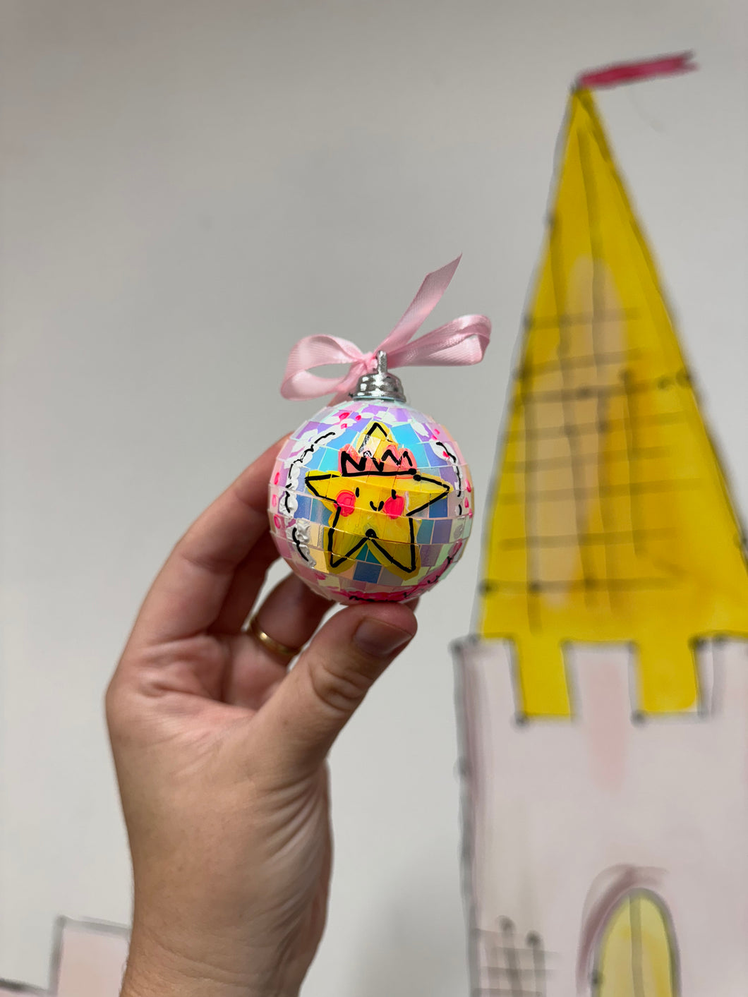 Disco Ball White Bauble ‘star’