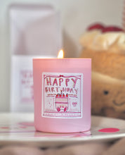 Load image into Gallery viewer, Pink Birthday Cake Candle
