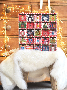 The Hand Painted Classic Christmas Wooden Advent Calendar