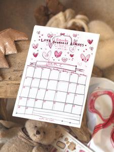 2026 A4 Quotes & Made by Leah Doodles Calendar