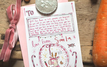 Load image into Gallery viewer, Personalised Pink Letter From Santa
