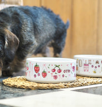 Load image into Gallery viewer, The Personalised Berries Dog Bowl
