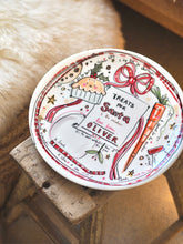 Load image into Gallery viewer, Personalised XL Luxury Christmas Ceramic Plate For Santa
