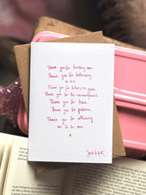 Load image into Gallery viewer, ‘Thank You For Teaching Me’ Design
